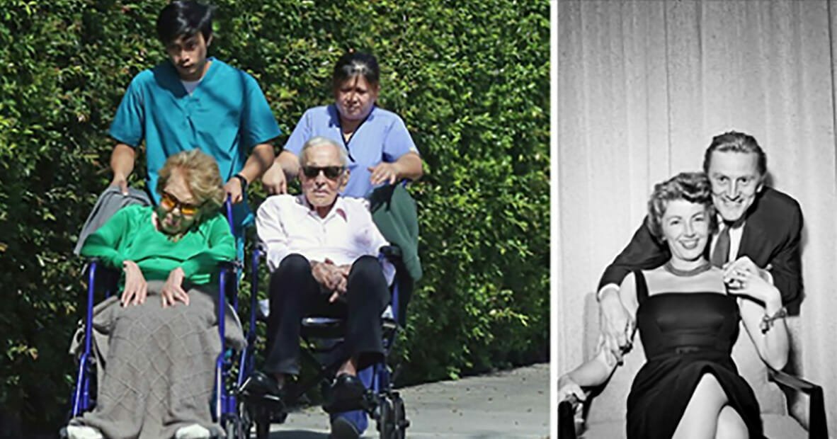 Kirk Douglas, 102, and wife Anne Buydens, 100, still inseparable after 65 years of marriage