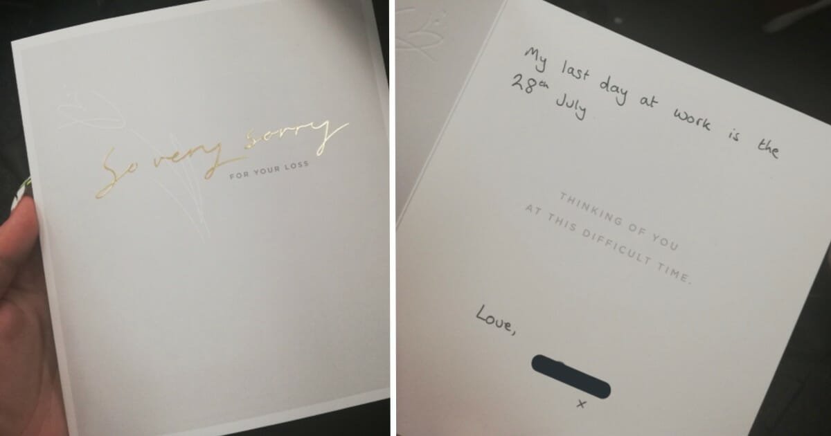 Man uses sympathy card to resign from position at UK call center