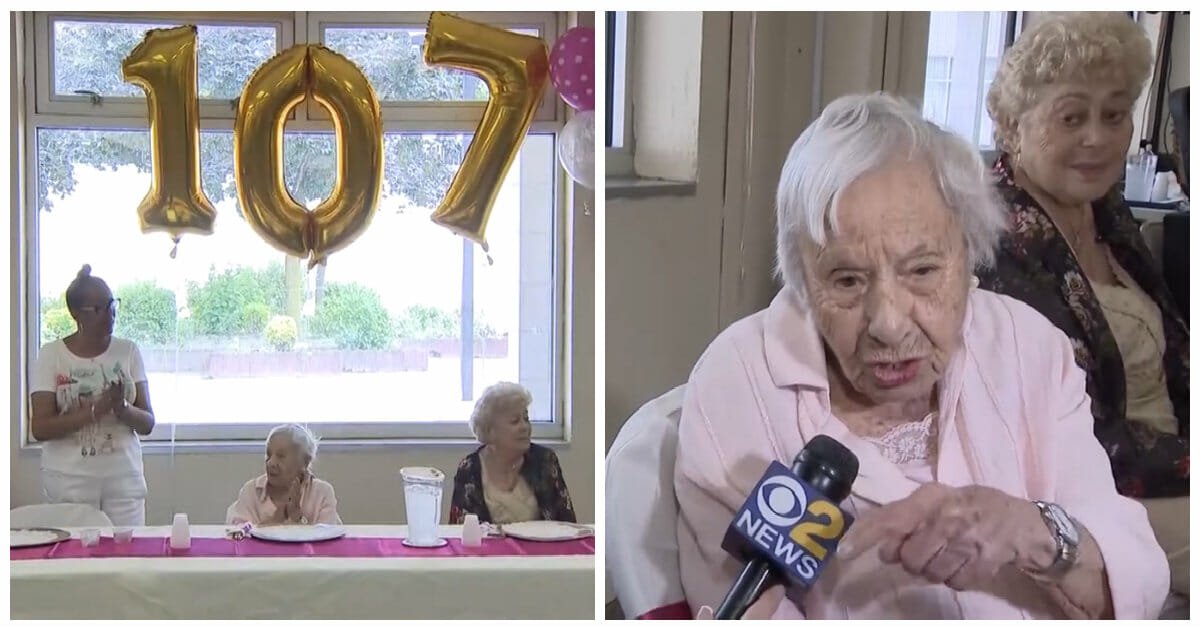 Woman celebrates 107th birthday, and gives her secret for a long life: don't get married