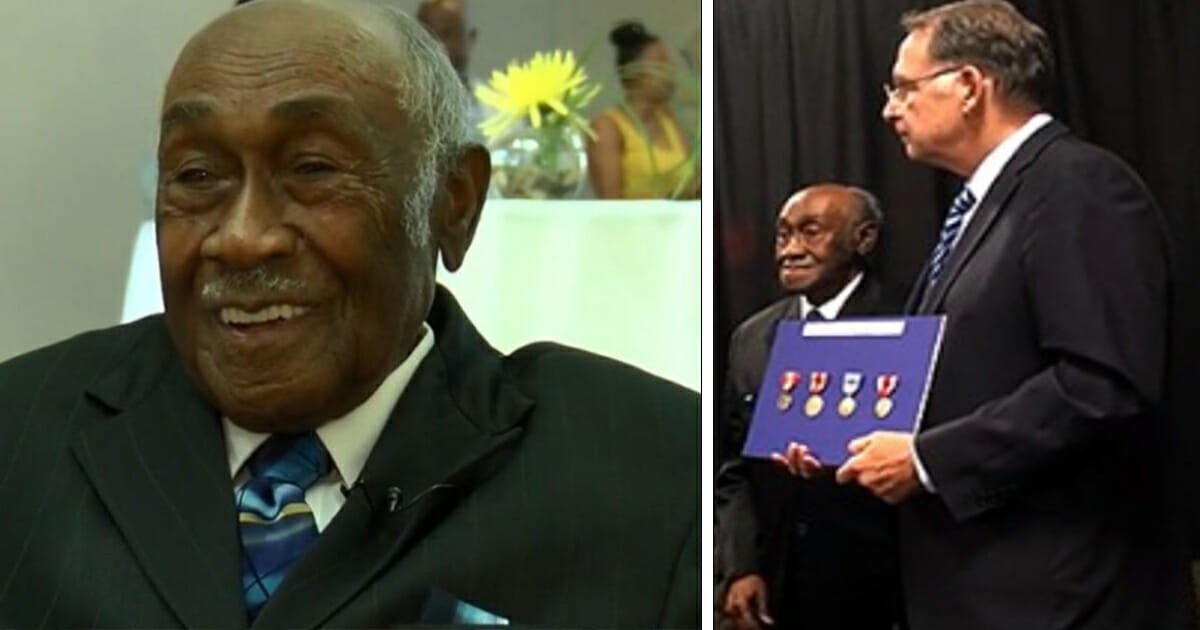 99-year-old World War II vet awarded 5 medals in ceremony – let's hear it for this hero