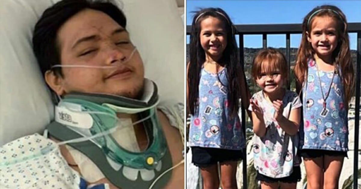 Dad wakes paralyzed from horror crash to find his 3 daughters have died – he needs all our prayers