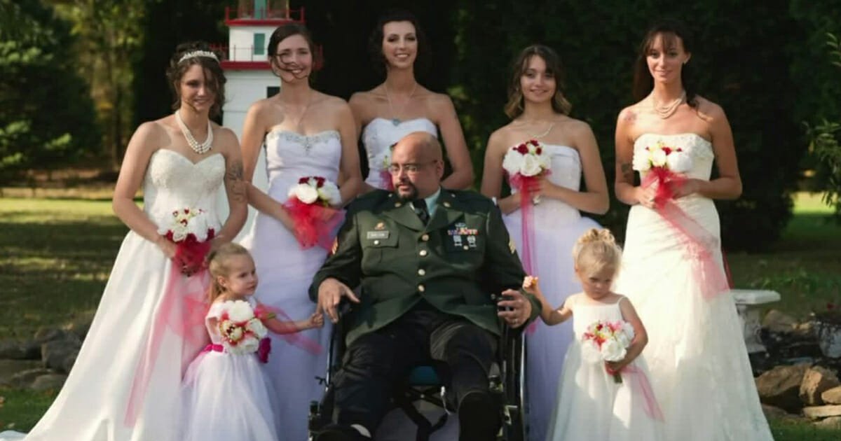 Dying U.S. Army vet walks all 7 of his daughters down the aisle two weeks before he dies