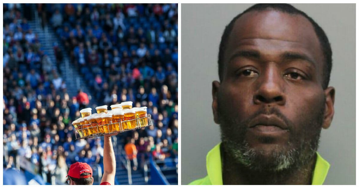 Football stadium vendor arrested after charging $724 for two beers
