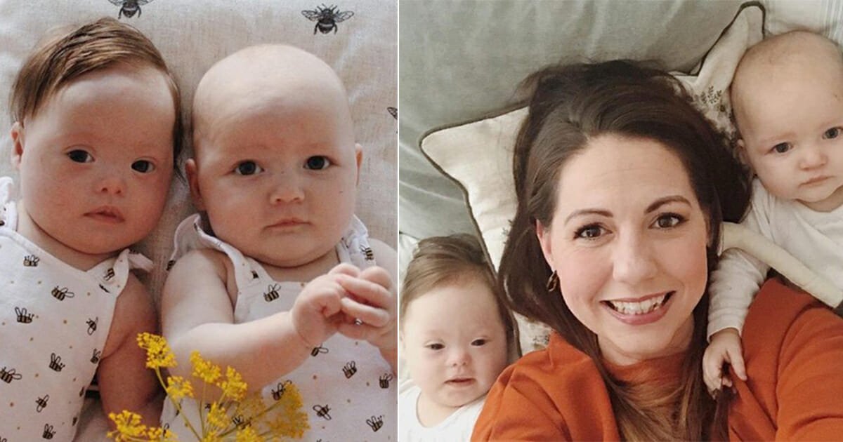 Nurse insists her one-in-a-million Down's syndrome twins are 'perfect' – show your support if you agree!