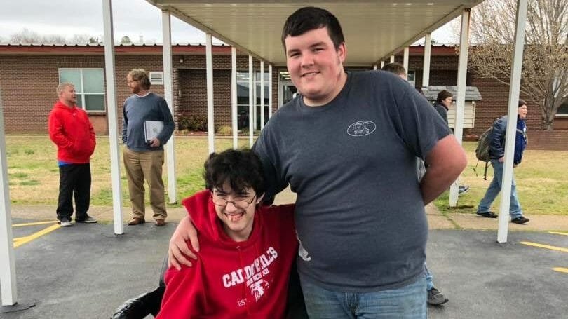 Teen saves money from part-time job for two years to buy his friend a new wheelchair