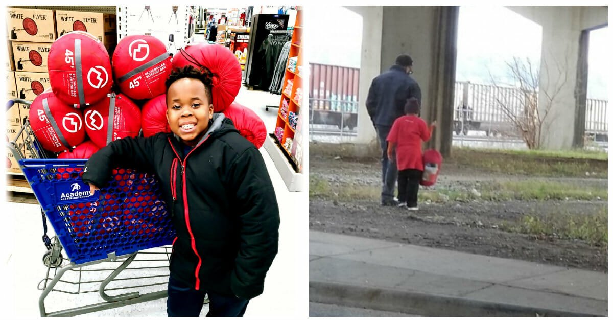 9-year-old boy is on a mission to buy 100 sleeping bags for the homeless people in his city