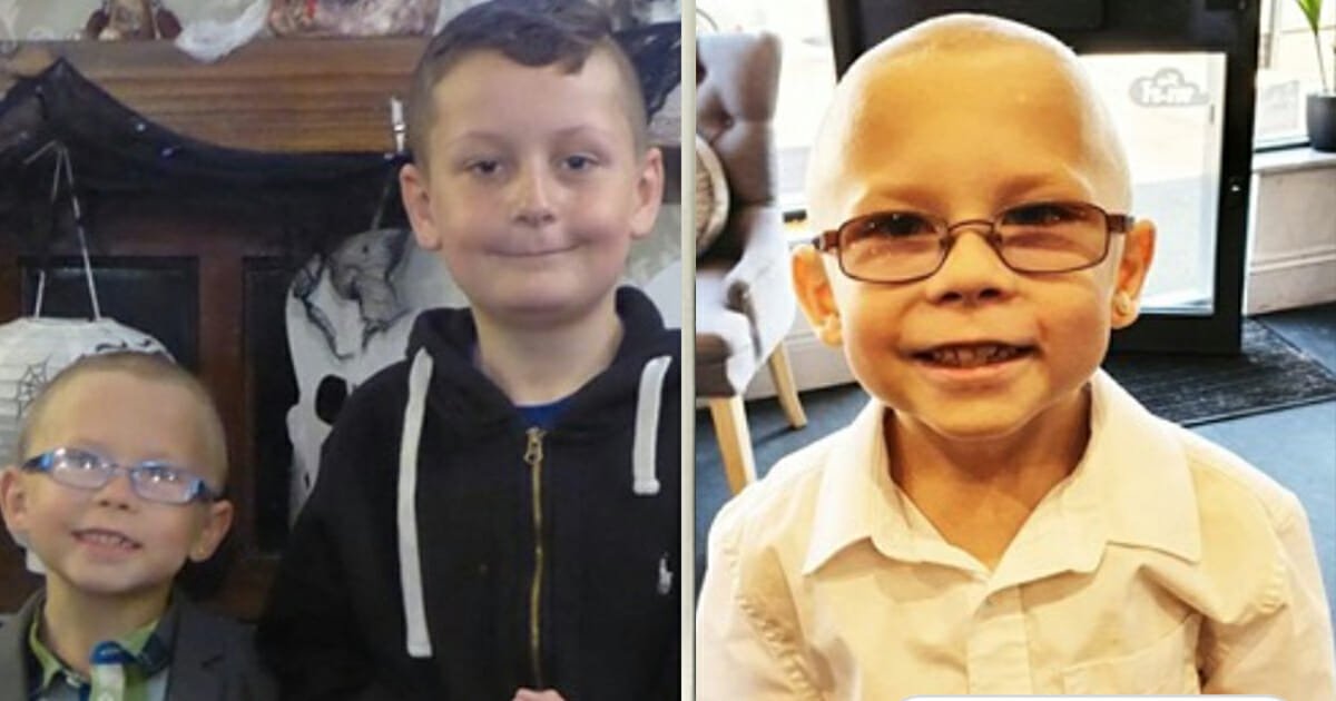Schoolboy shaves his head so that he and friend with cancer can "be bald together"