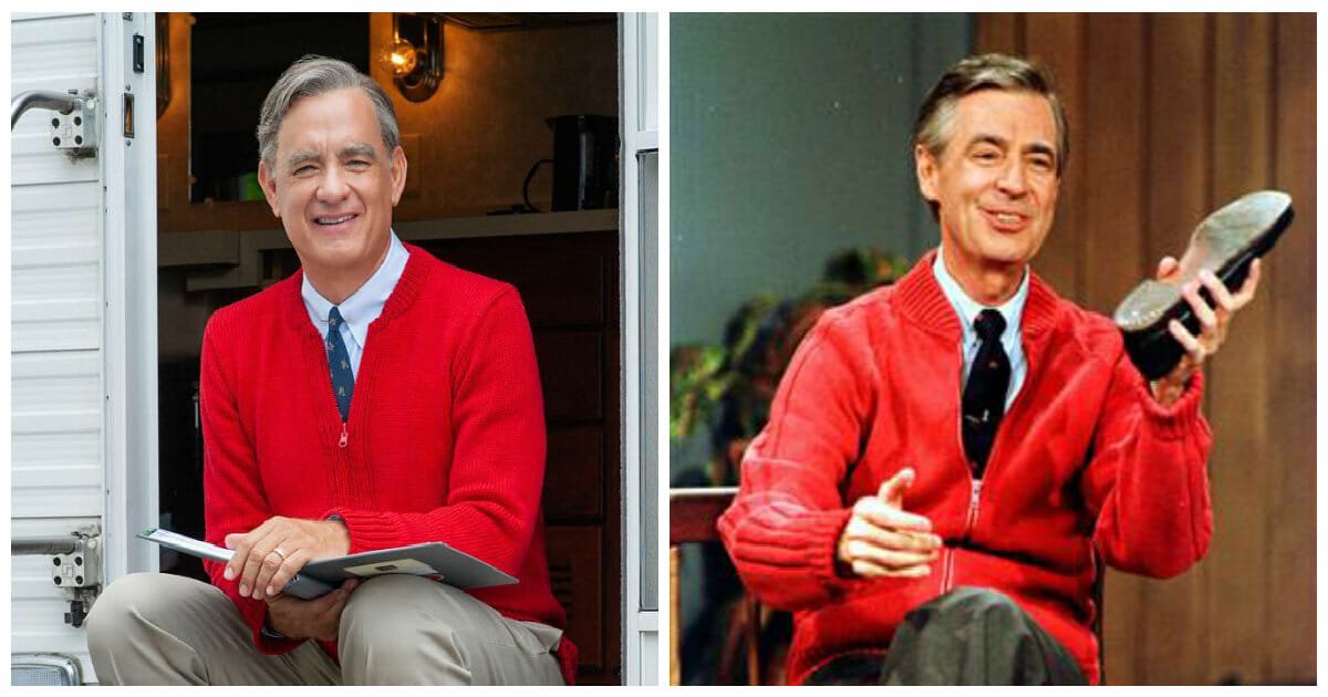 Tom Hanks finds out he's related to Mr. Rogers after playing him in a film