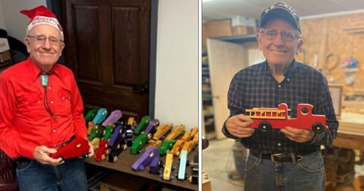 80-year-old veteran makes toys for children in need every Christmas
