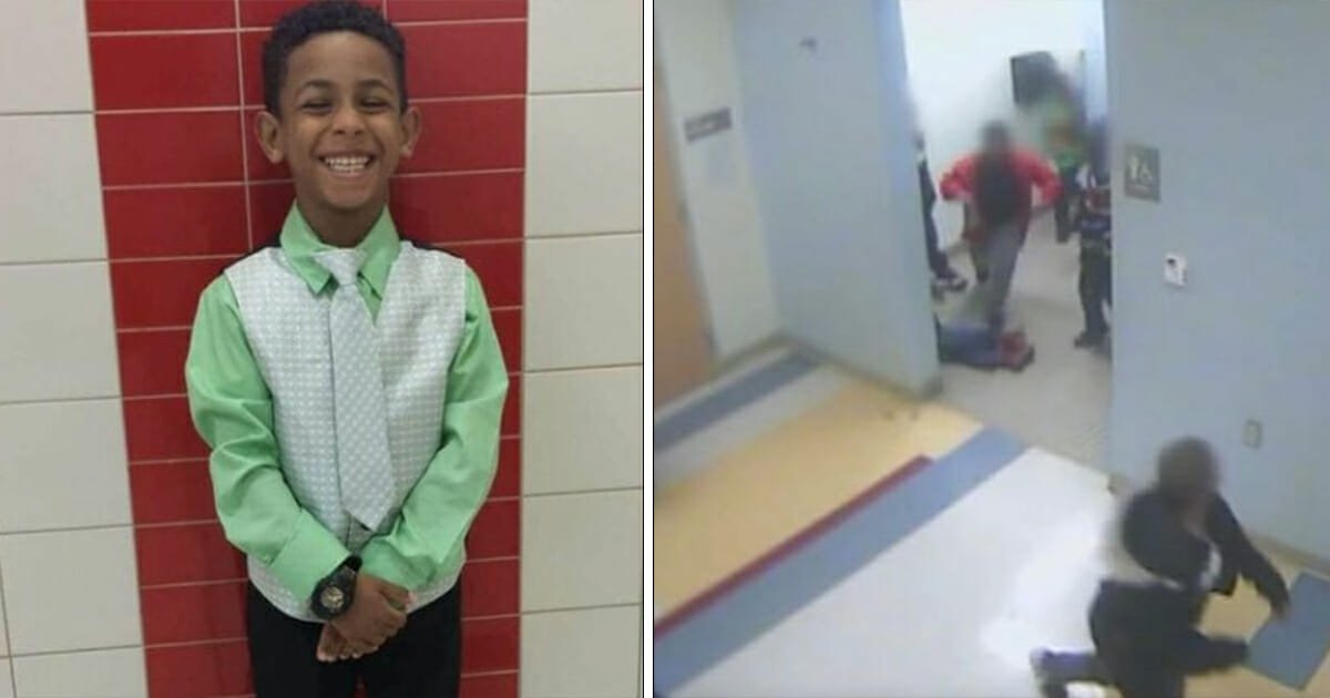 CCTV footage shows pupils 'walking over unconscious' bullied boy, 8, two days before he died by suicide