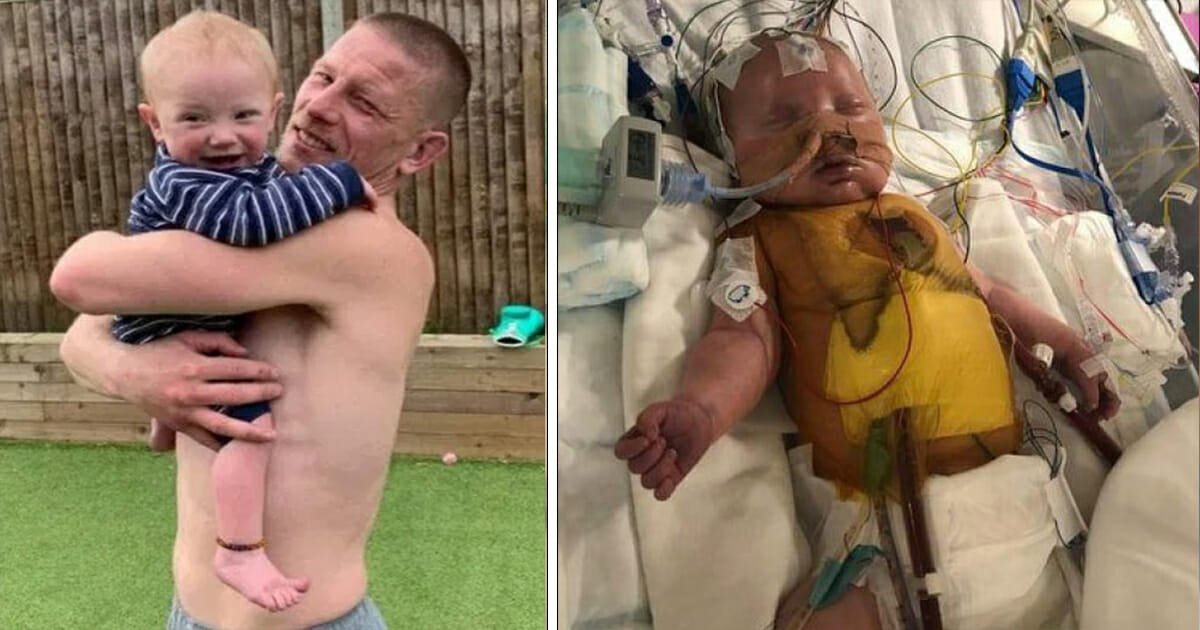 Dad sleeps rough outside hospital for 25 days until he can bring his baby home