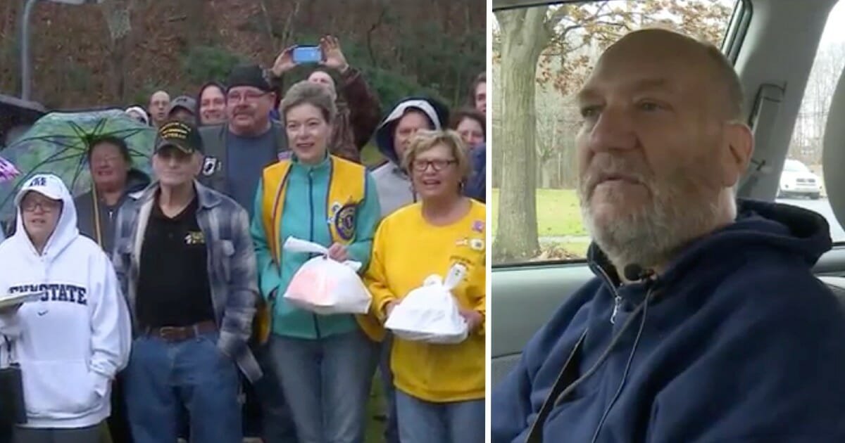 Disabled veteran has spent every holiday alone for the past 15 years–this year 100 strangers joined him