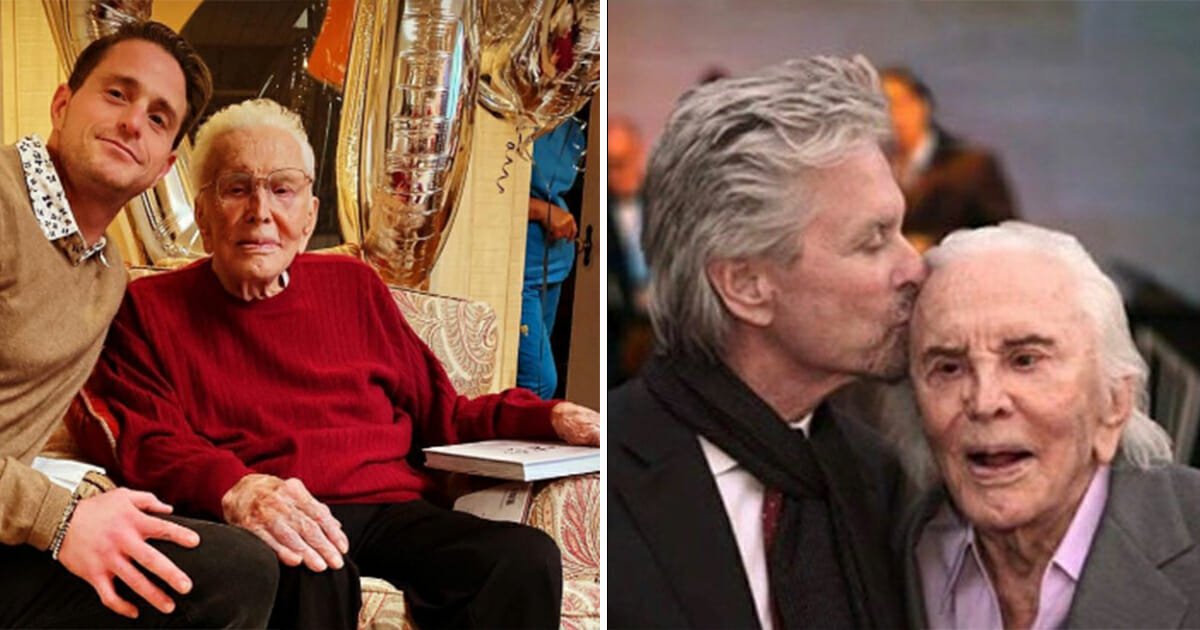 Kirk Douglas celebrates 103rd birthday just how he wanted, and gets Spartacus-themed birthday cake