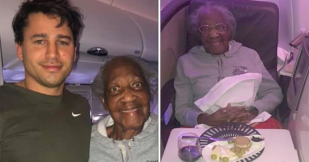 Passenger gives his first class seat to 88-year-old woman he just met in airport