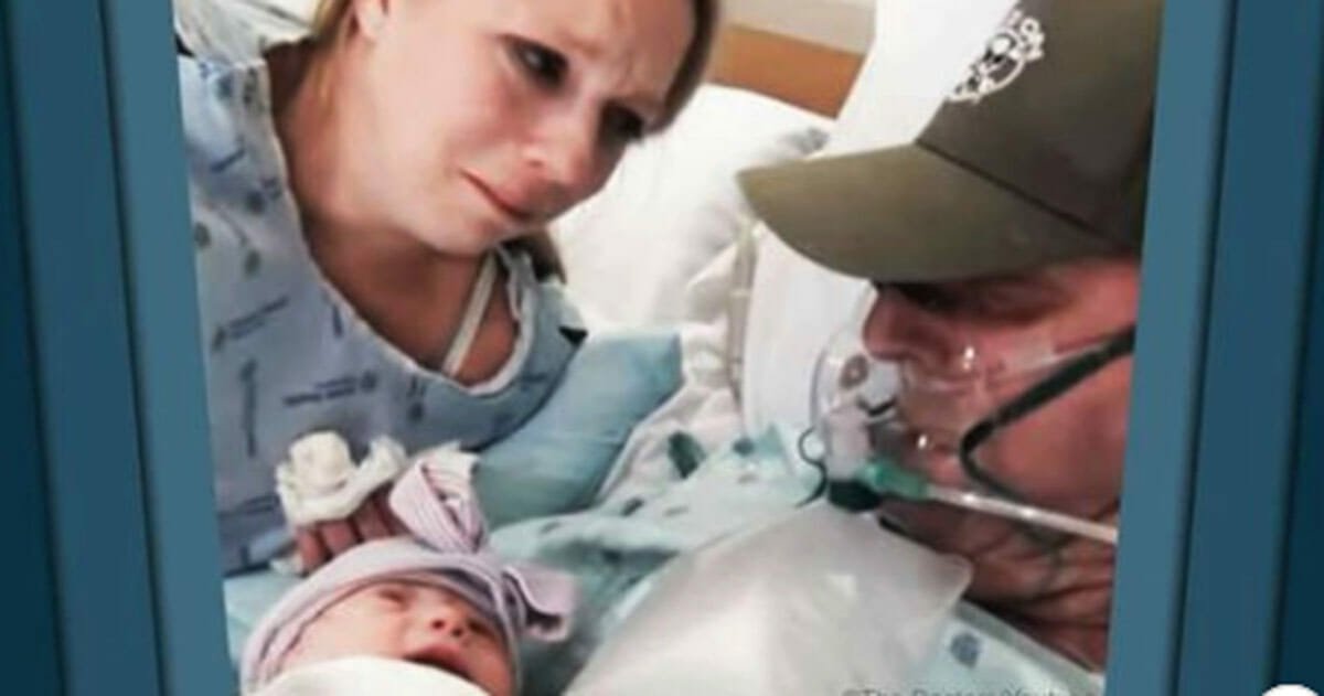 Woman goes into labor 15 days early so her husband with terminal cancer can meet his baby girl