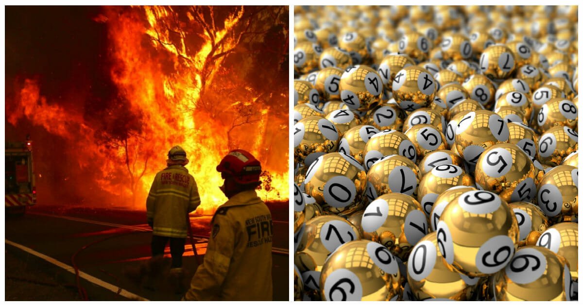 Australian man wins $1,000,000 in lottery after his home was destroyed in bushfires