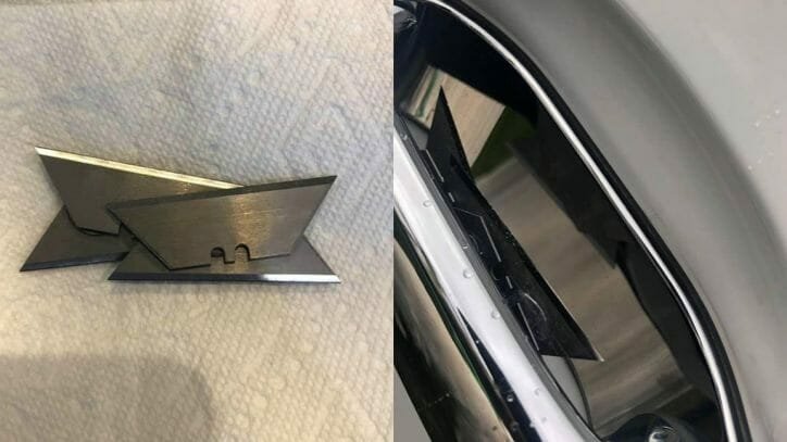 'Check your door handles': Warning issued after razor blades found on vehicles
