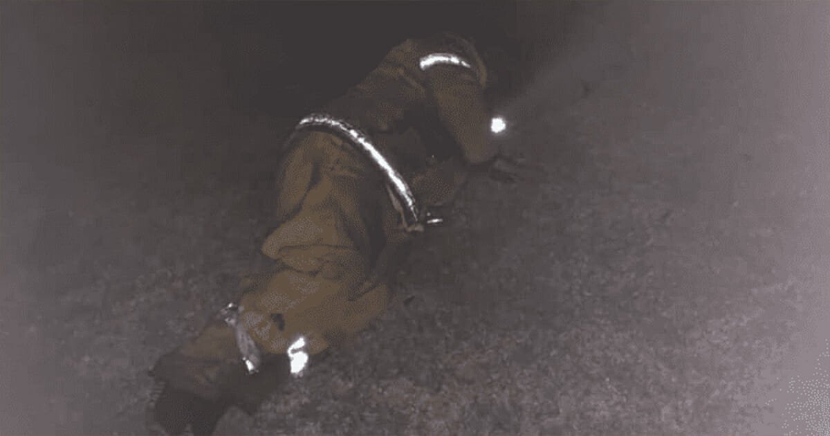 Heartbreaking image of firefighter sleeping on lawn after 10th 12-hour shift is going viral