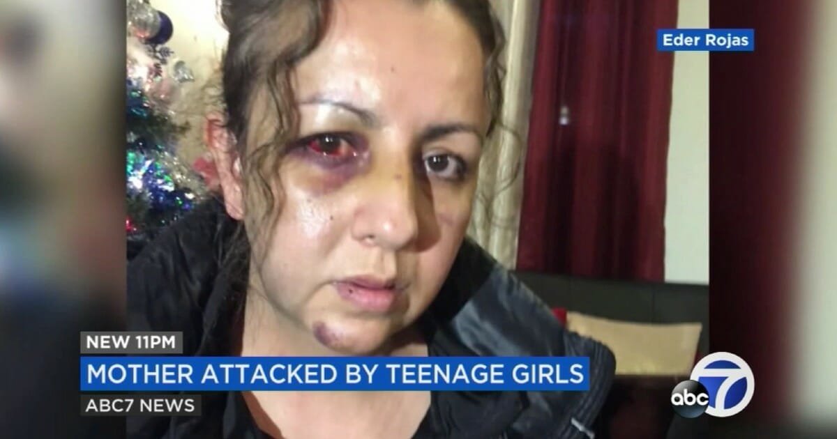 Mom brutally attacked by teen girls as she walked into high school to discuss bullied daughter