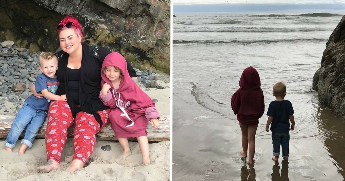 Mother thanks community in painfully honest note after her kids were swept out to sea