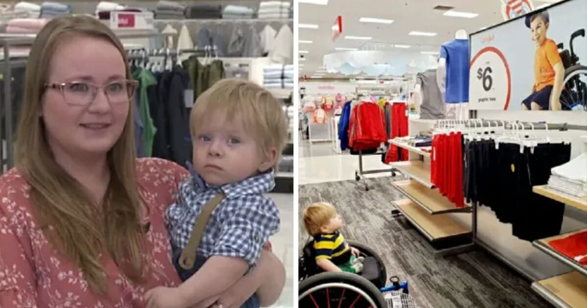 2-year-old boy in wheelchair overwhelmed after seeing advert with disabled boy just like him