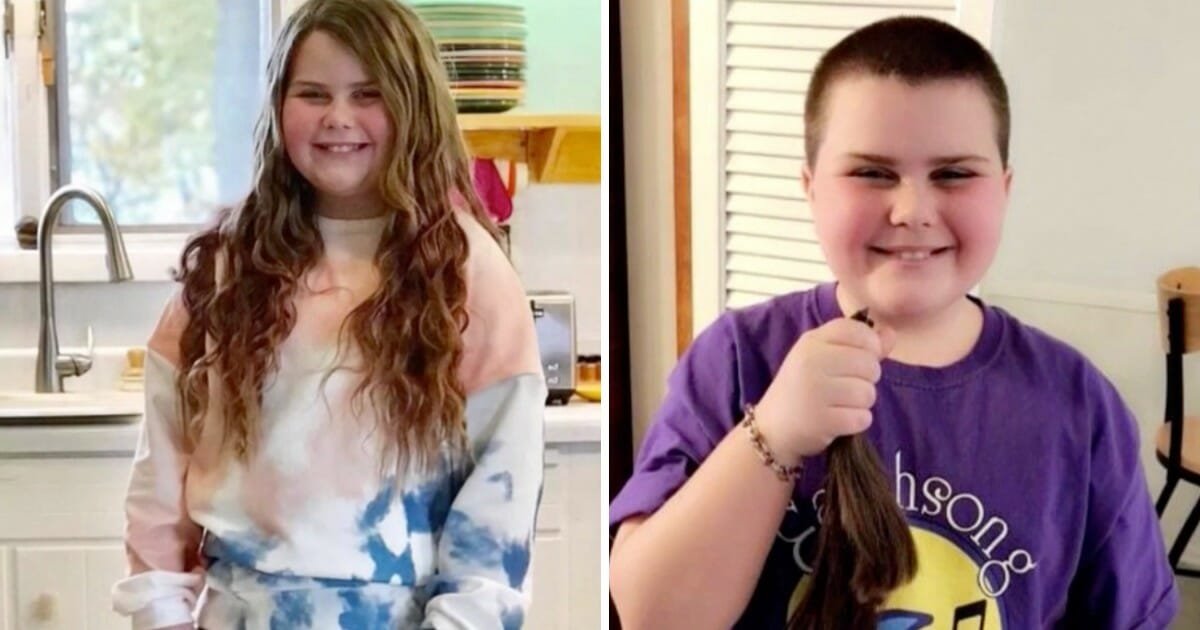 'Selfless' 10-year-old shaves her head and donates 30 inches of hair to non-profit