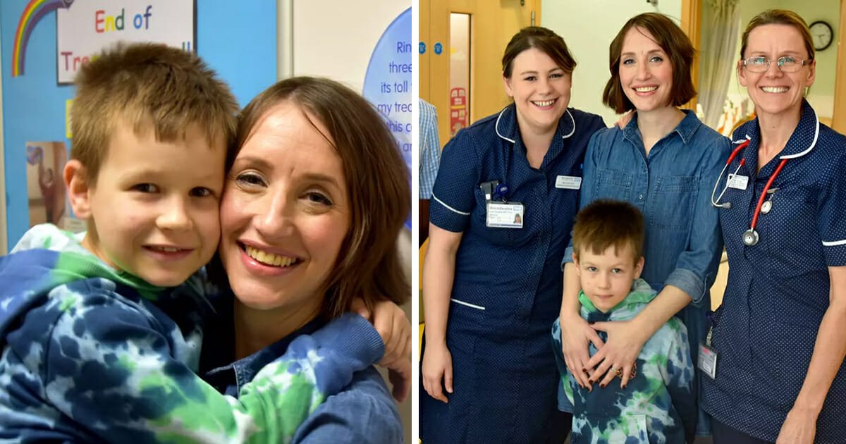 Mom and young son beat cancer together after both being diagnosed four years ago