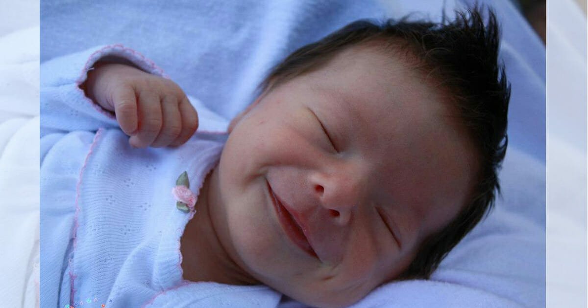 Mom's newborn girl can't stop smiling, but doctors missed a sign something wasn't right
