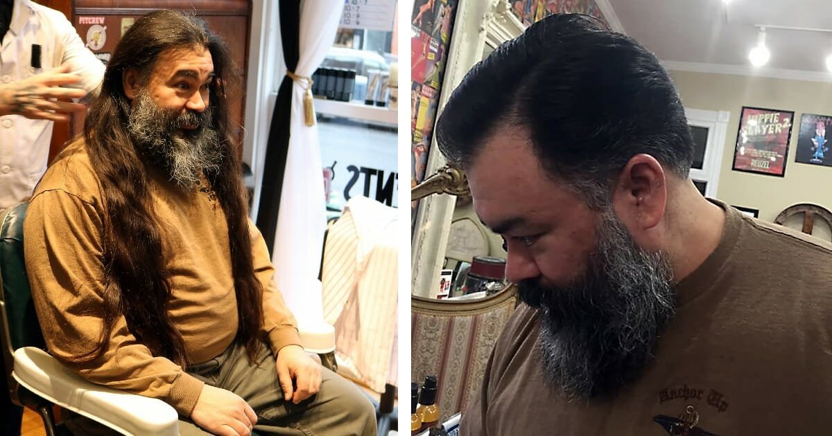 Navy veteran and cancer survivor donates 28 inches of hair for cancer patient wigs